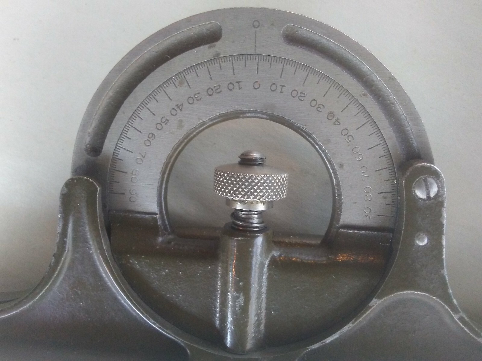 LUFKIN PROTRACTOR HEAD WITH 12" COMBINATION RULE AND STORAGE BOX