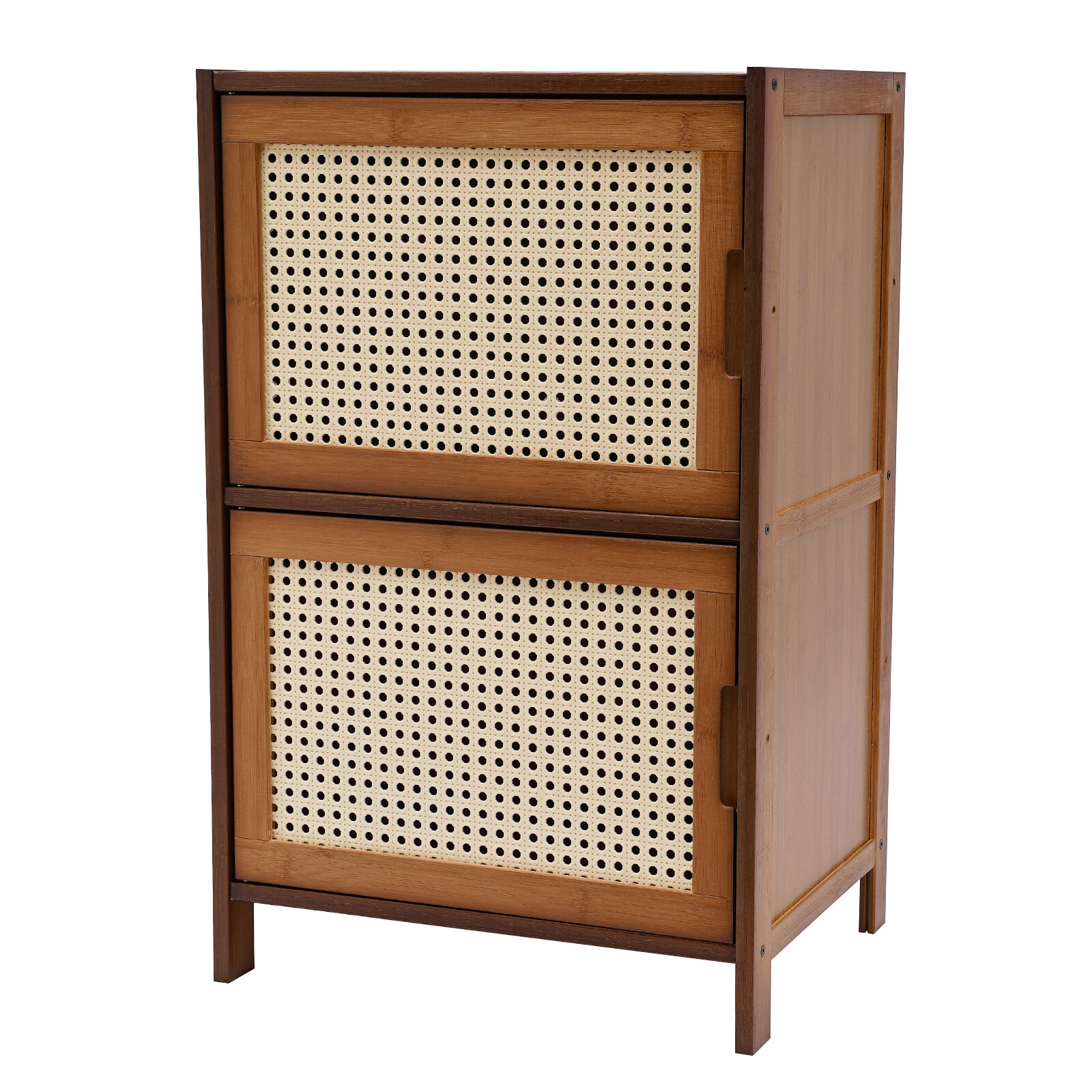 Modern Nightstand 2 Drawers End Side Table Bedside Table with Storage Cupboard