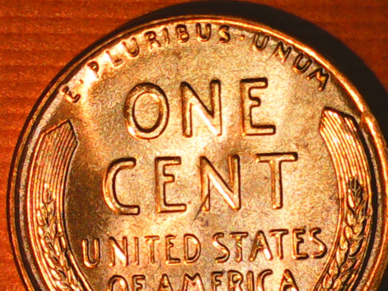 1955 Penny Die Cracks Variety Obverse