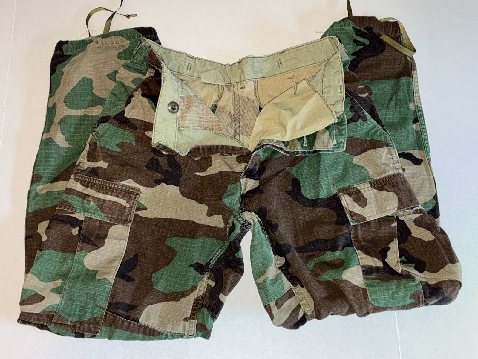 Vintage US Trousers, Hot Weather, Woodland Camouflage Pattern, Combat BDU M81