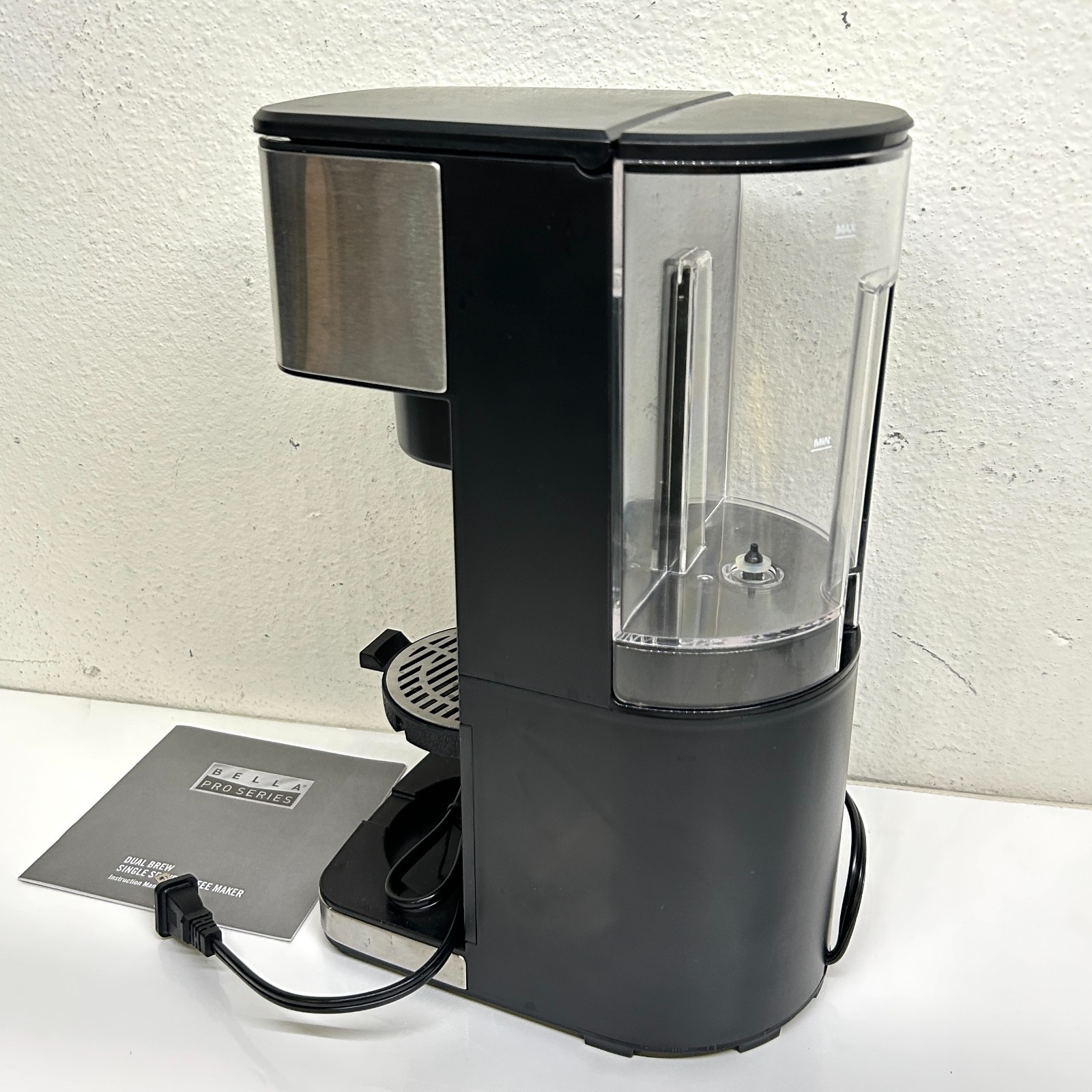 Bella Pro Series Dual Brew Single Serve Coffee Maker Model 90192 - Great Cond