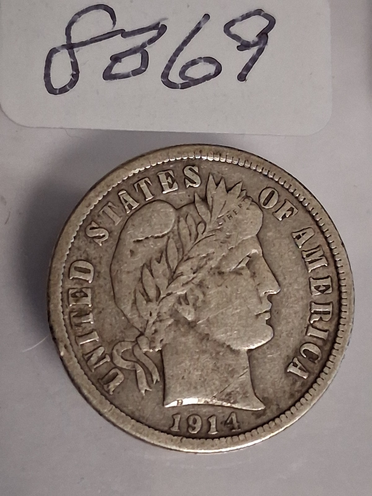 1914 P BARBER DIME