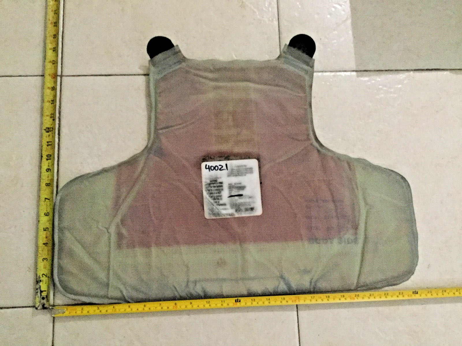 bullet proof  lvl II body armor ballistic vest panel fair to good condition 5467