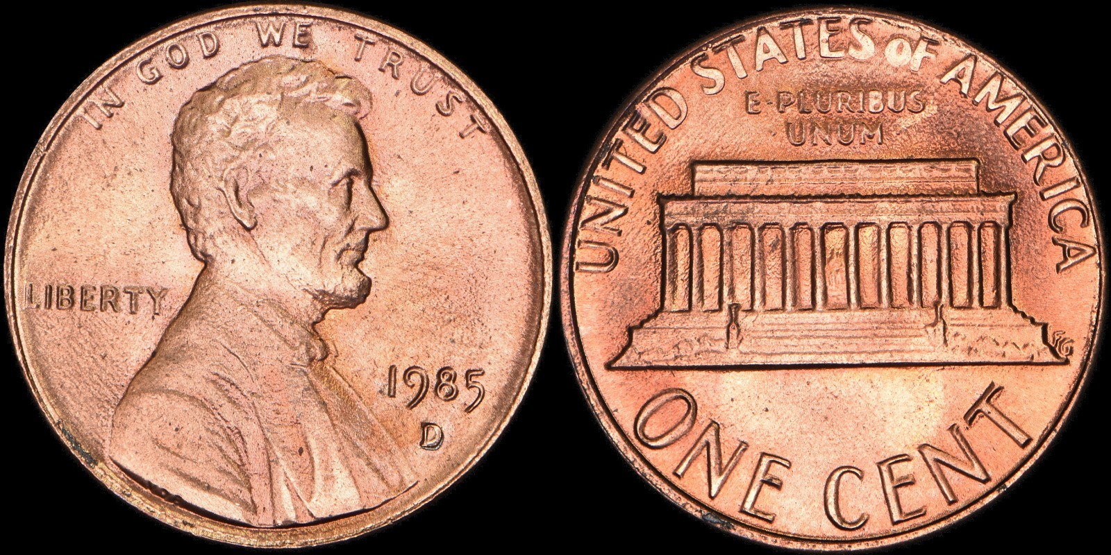 1985-D/D Lincoln Memorial Cent RPM-001 CHOICE BU (1) RANDOM COIN