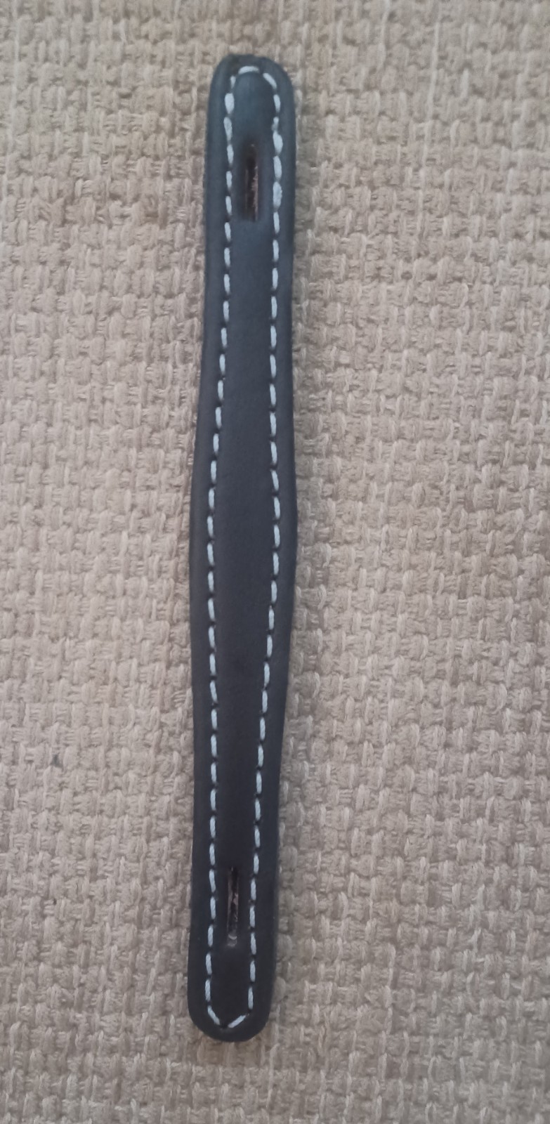 Leather  Amp Handles, flat, thick.