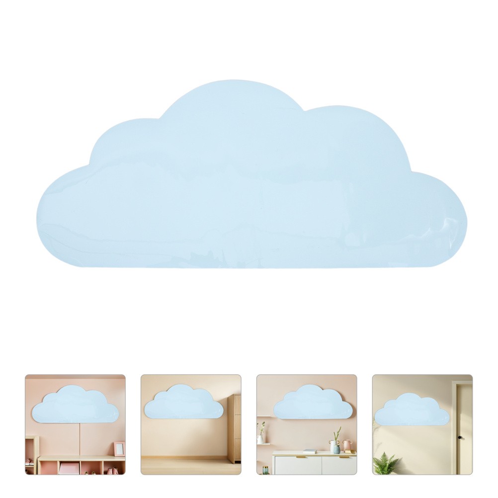Sky Blue Sticky Whiteboard Sheet Cloud Shaped Self Adhesive Message Board