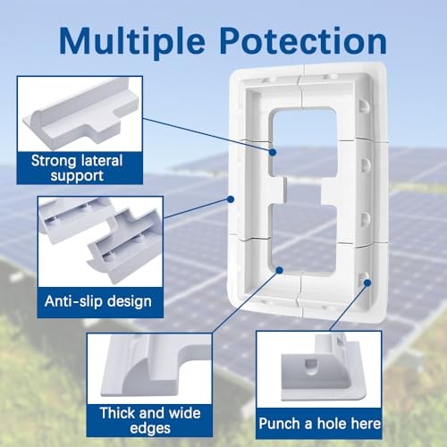 Solar Panel Mounting Bracket, 2pcs Corner Bracket 2pcs side mounting brackets