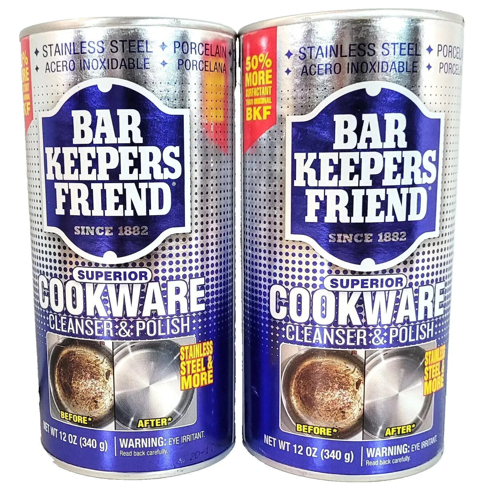 Bar Keepers Friend Cookware Cleanser & Polish Multipurpose - 12oz (2 Pack)