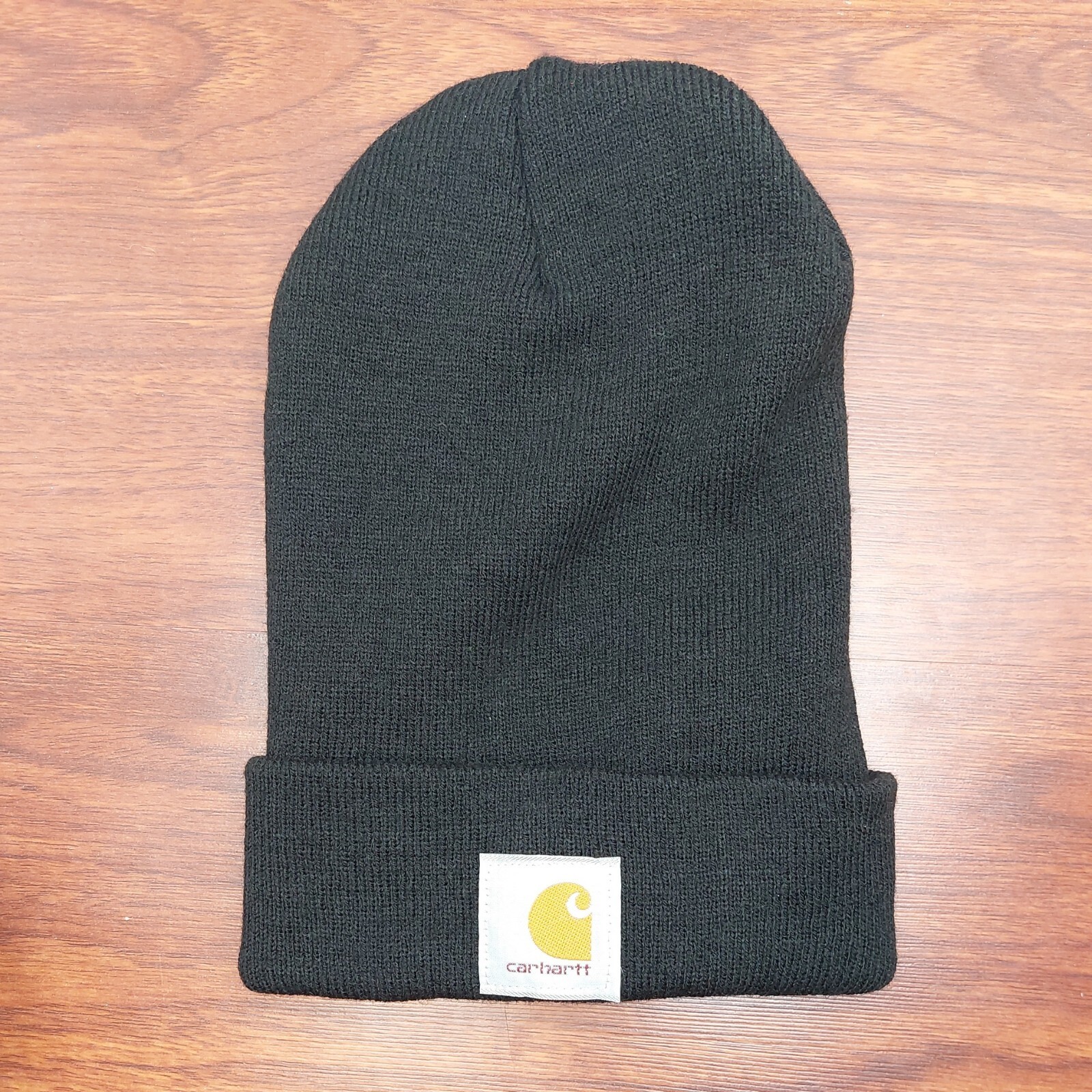 Carhartt Black Knit Beanie Hat Cap