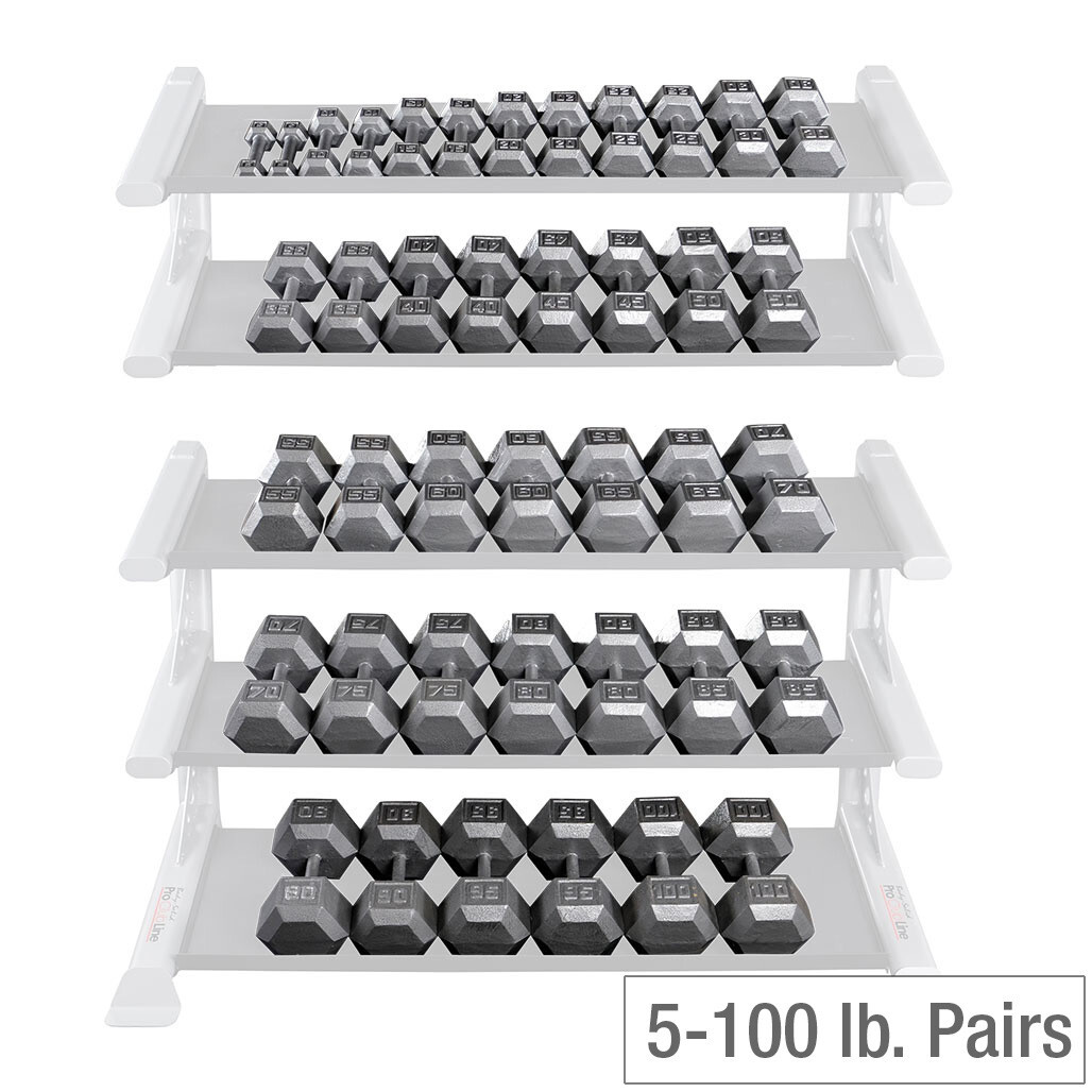 Body-Solid Cast Iron Hex Dumbbell Sets