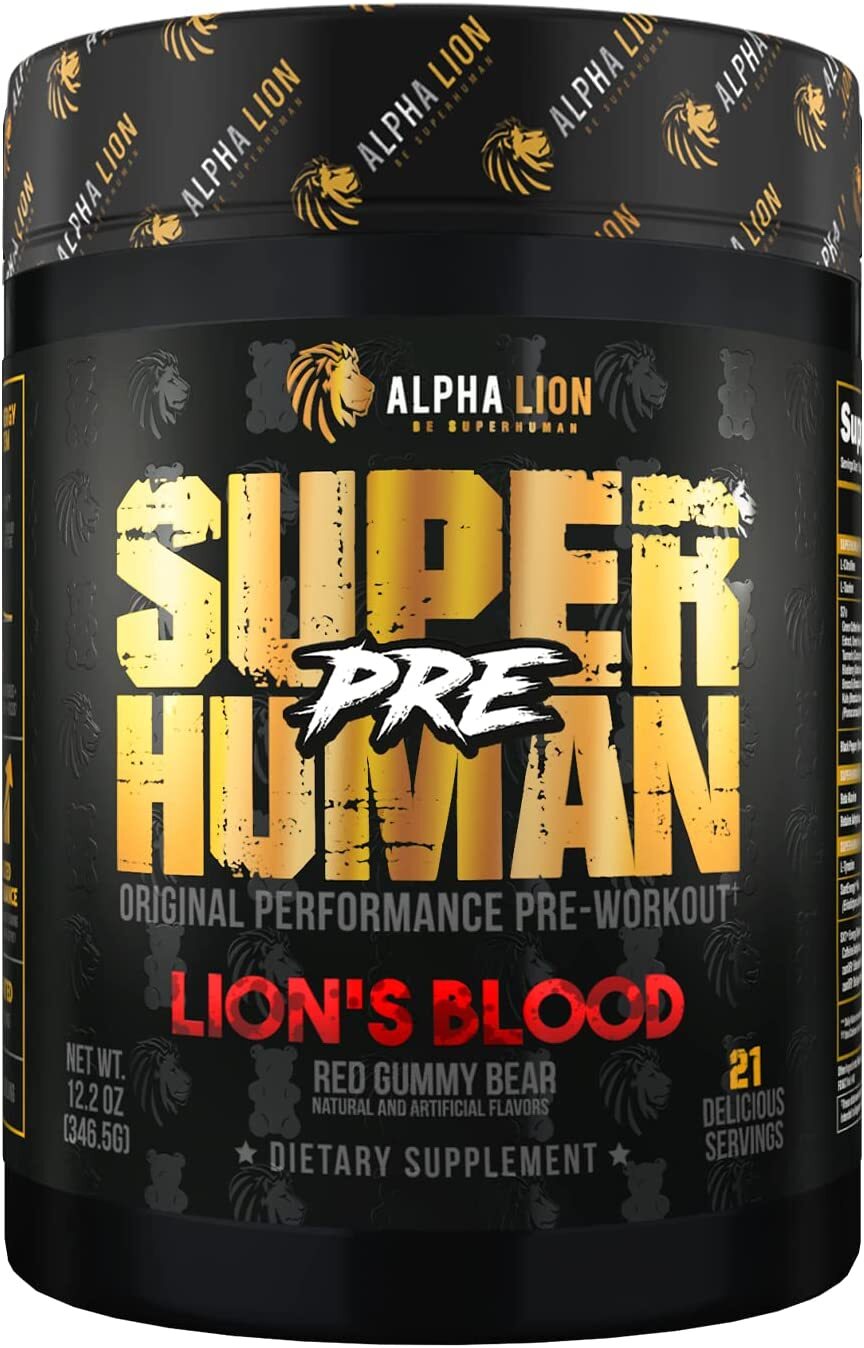 Alpha Lion Super Human Pre Original Hardcore Pre Workout 42 Scoops 5 Flavors New
