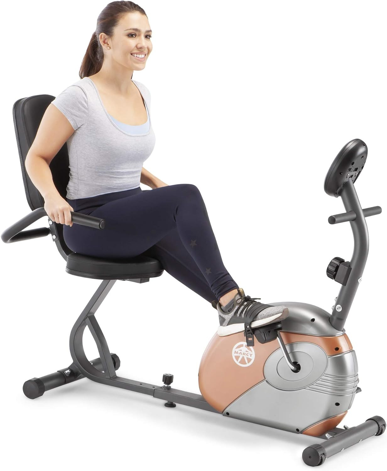 Home Fitness Personal Exercise Bike with Adjustable Magnetic Resistance for Card