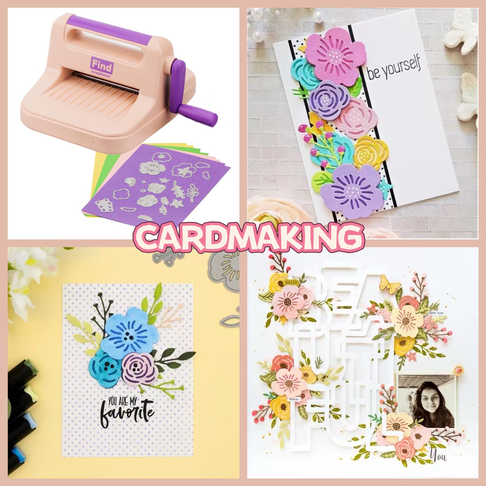 Die Cut Machine,Manual Embossing Machine for Cardmaking,Scrapbooking with Gif...
