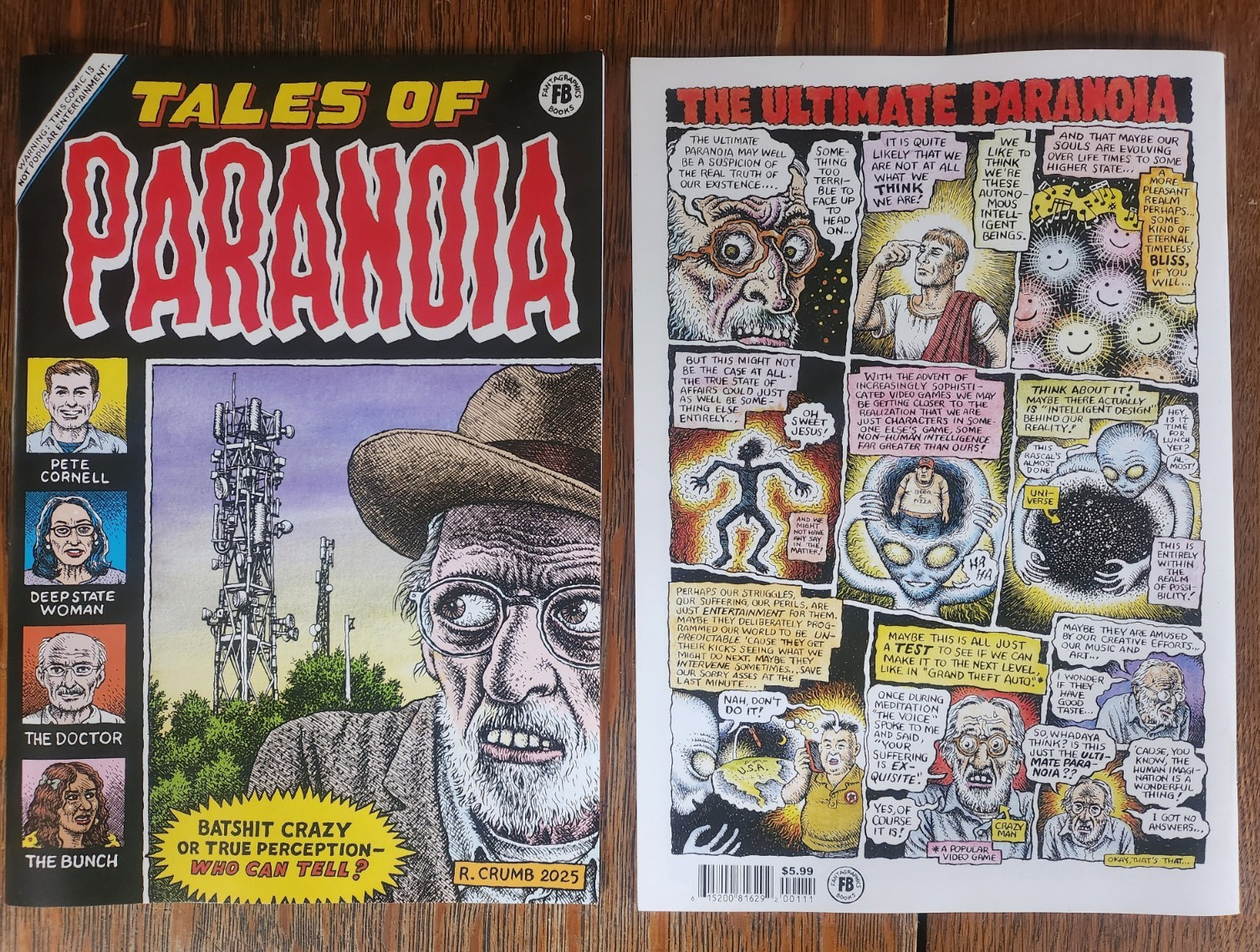 R. Crumb - Tales of Paranoia NEW RARE + FREE SHIP in USA robert