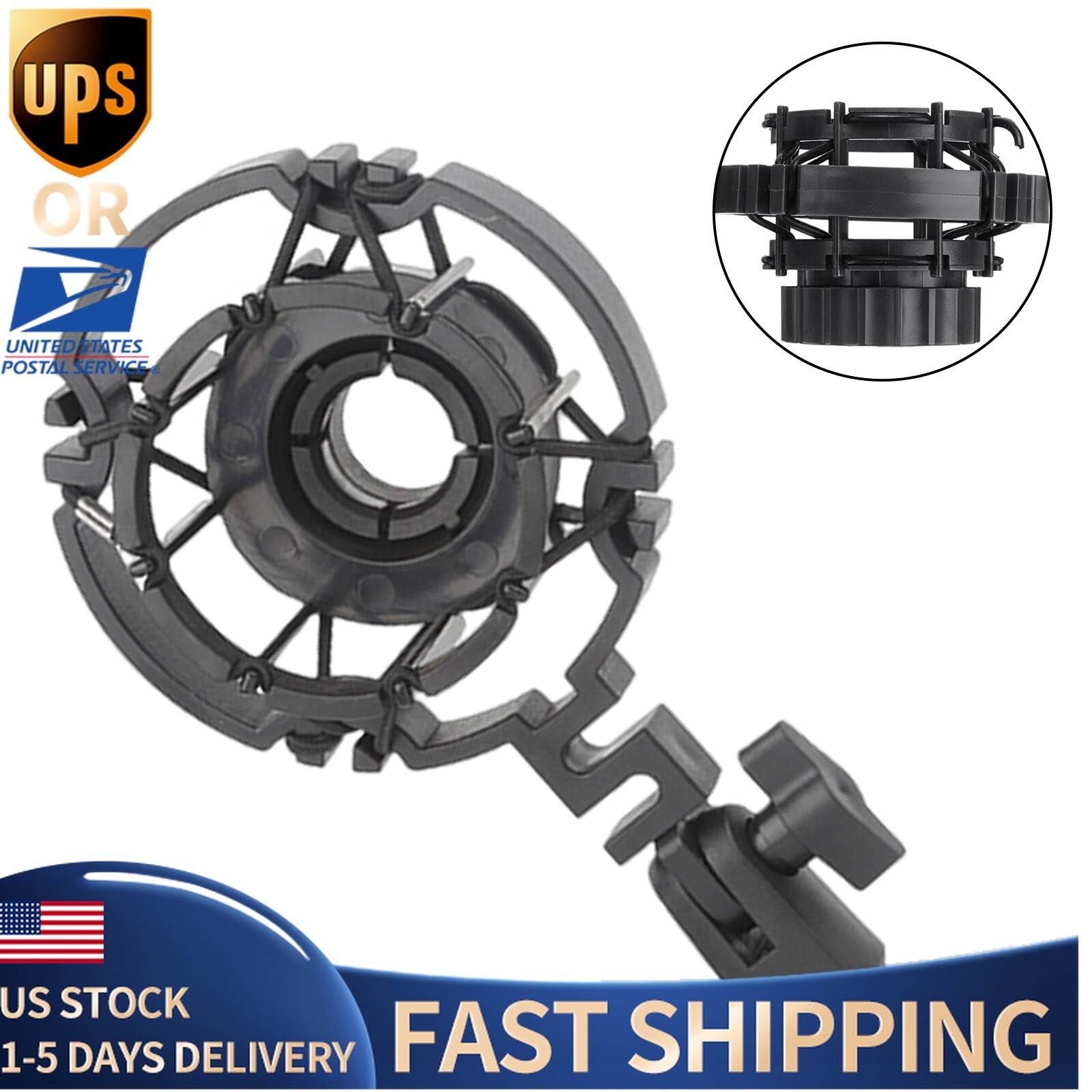For AKG H-85 C3000 C2000 C4000 C414 2021 Microphone Shock Mount Stand Clip npDA