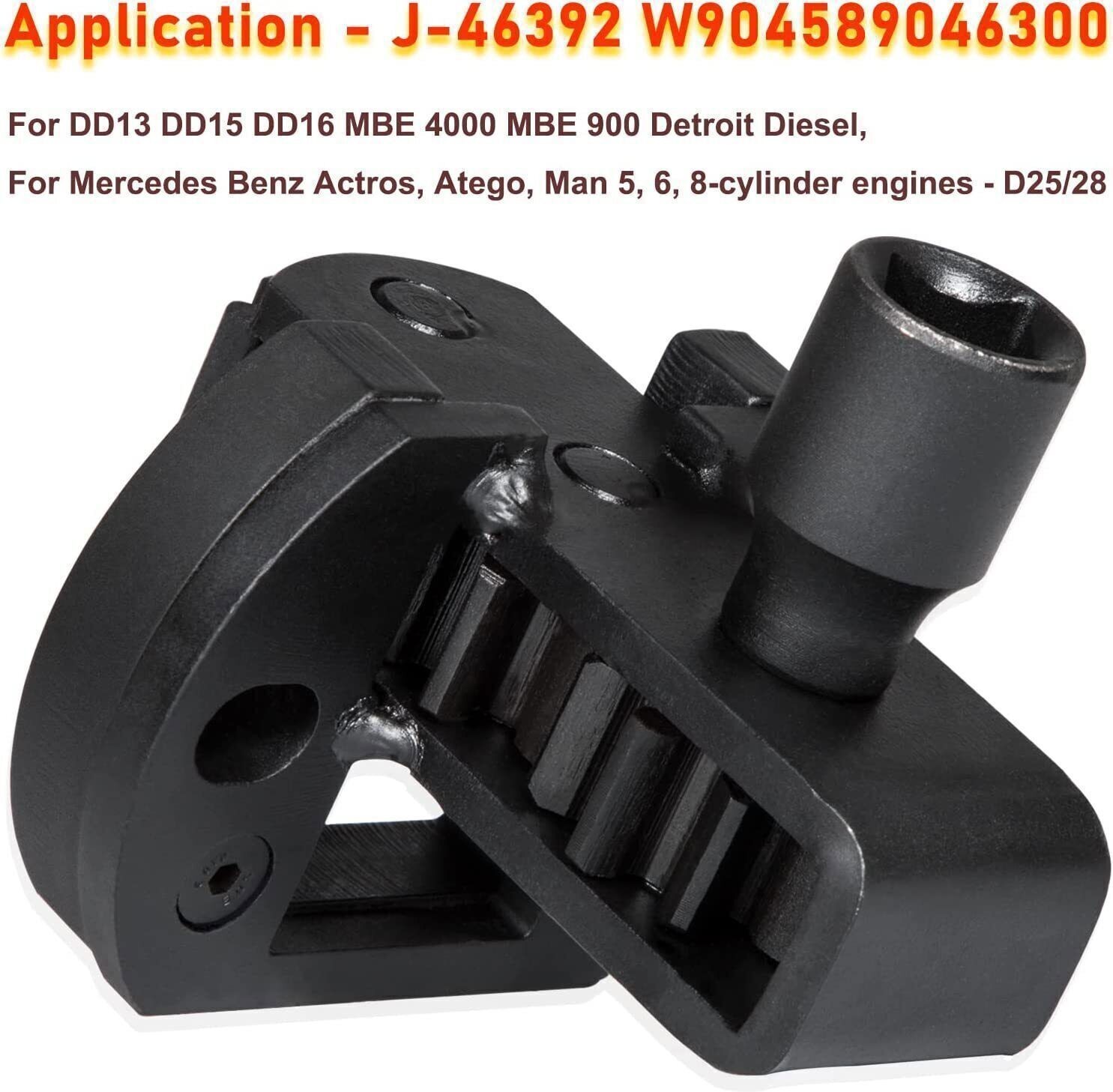 Engine Barring Tool Flywheel Turning for DD13 DD15 DD16 MBE4000 MBE900 1/2in
