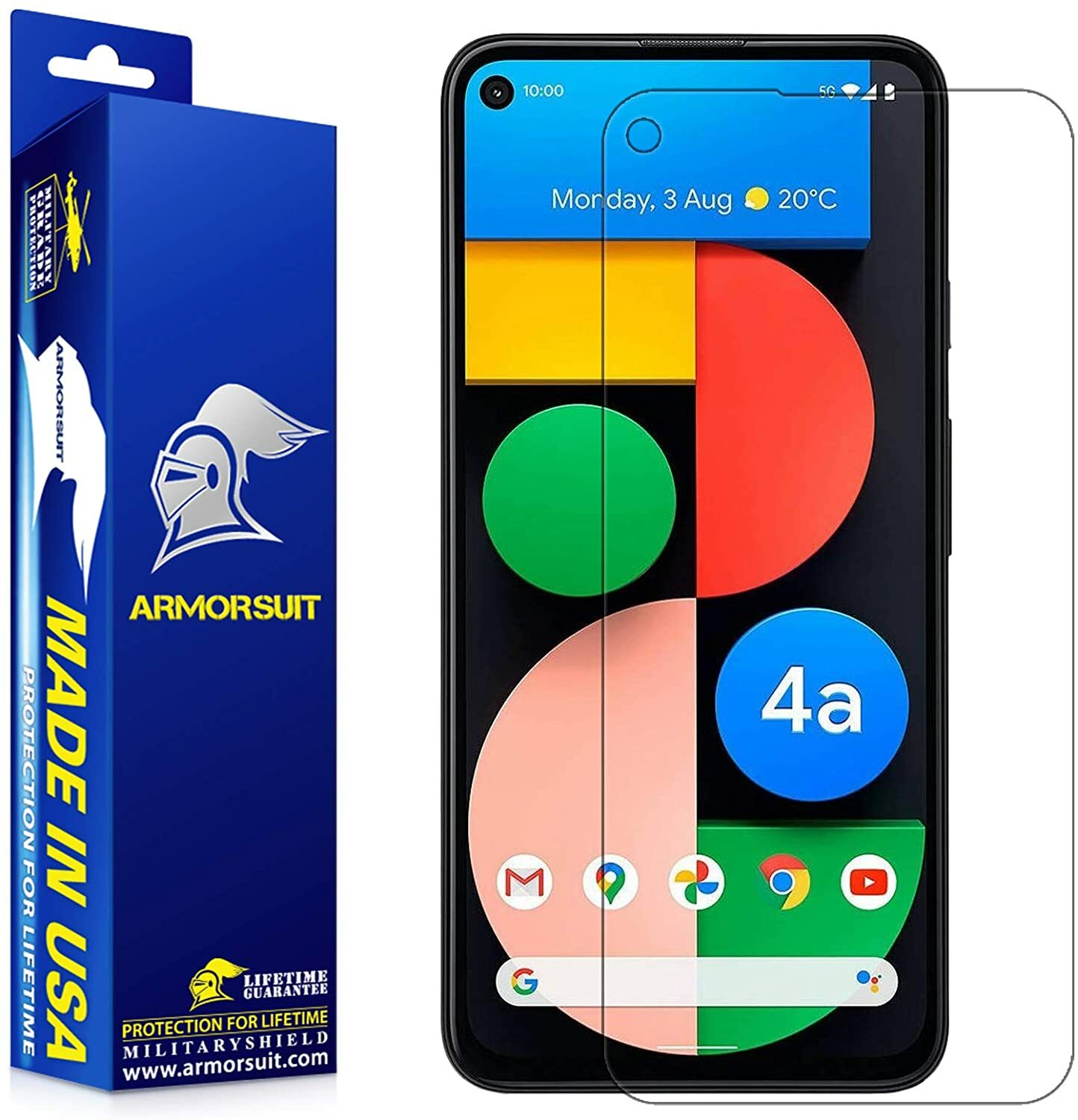 ArmorSuit MilitaryShield Google Pixel 4a 5G Screen Protector HD Film Made in USA