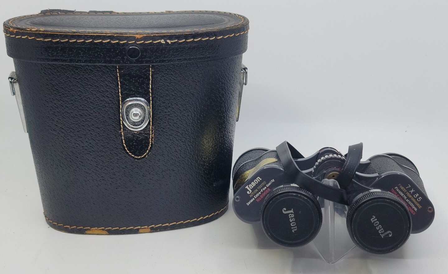 Vintage Jason 7x35 Extra Wide Angle 525 ft. at 1000 yds. Binoculars W/ Case