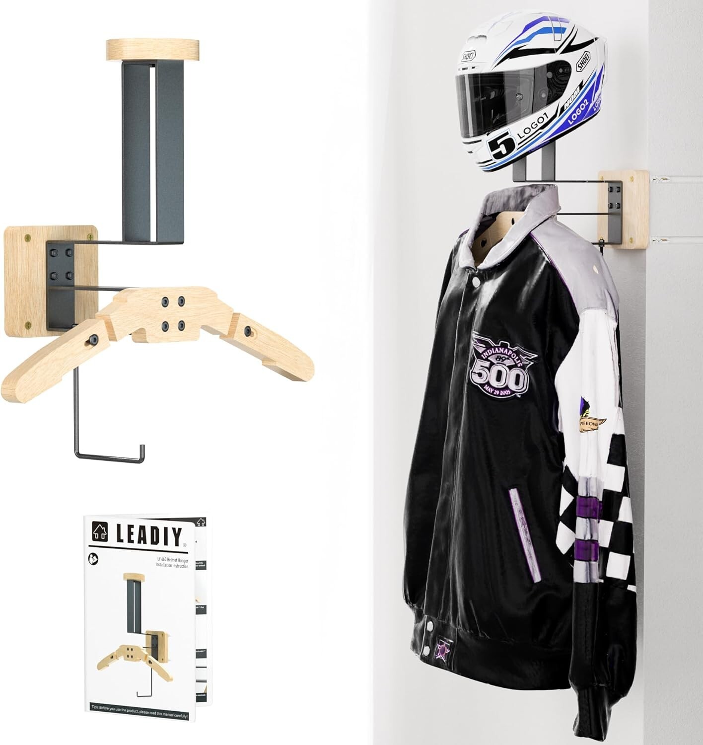 Tactical Motorcycle Helmet Holder Wall Mount Gear Rack Helmet Stand Hanger New