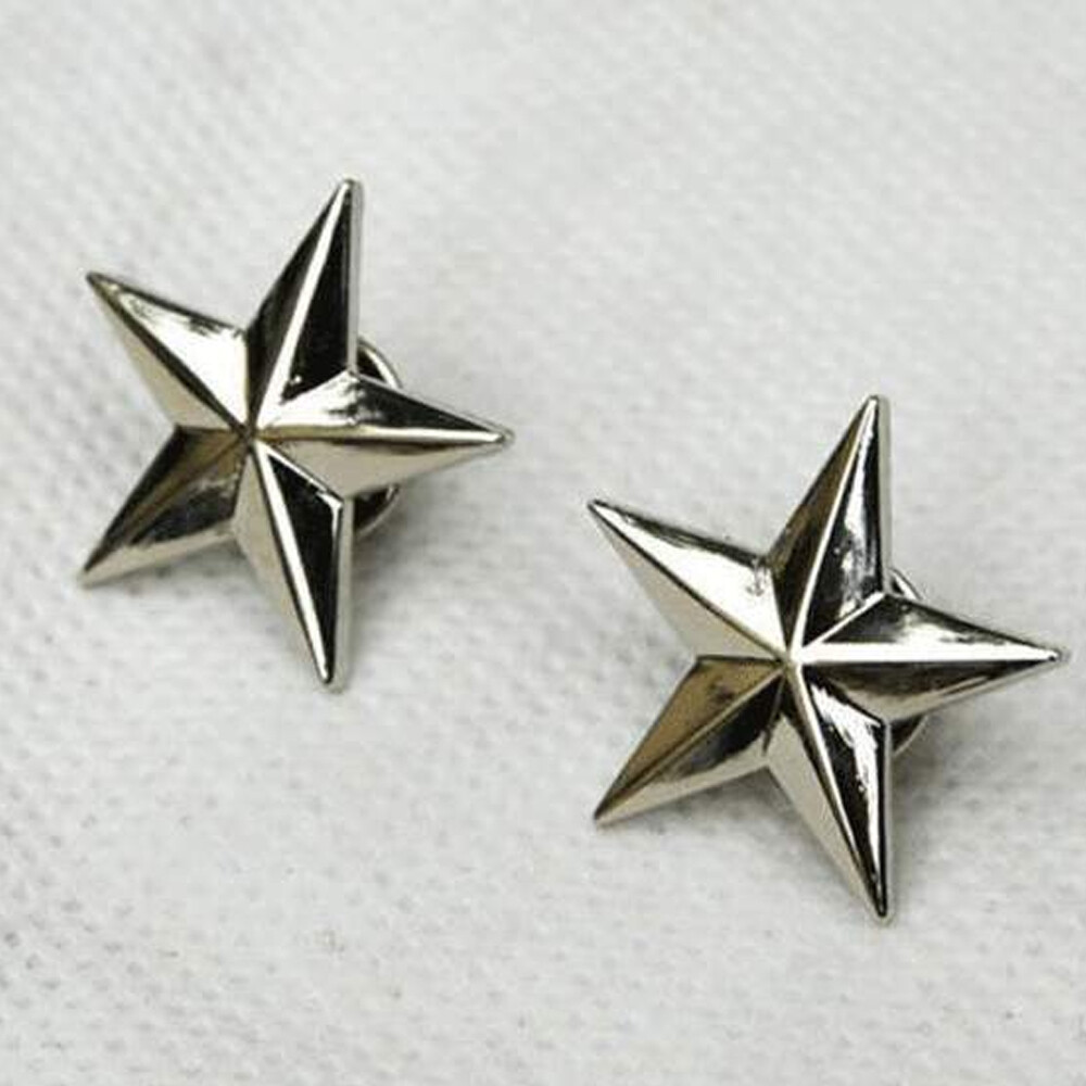 WW2 Pair US Army One Star Brigadier General Rank Insignia Badges US