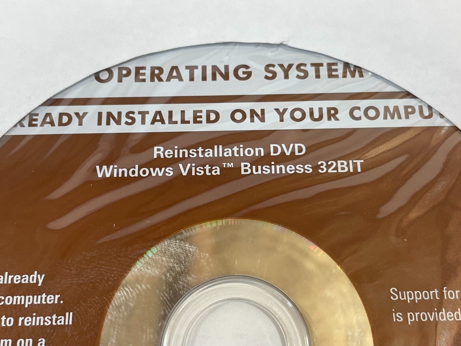 Dell Reinstallation DVD Microsoft Windows 7 Professional 32-BIT Software NEW