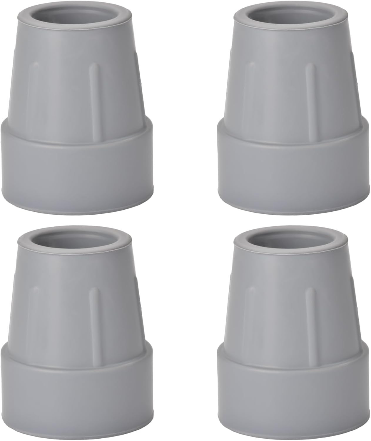 4 Pack Crutch Tips 1 Inch Non Slip Walking Cane Tips Heavy Duty Rubber Cane