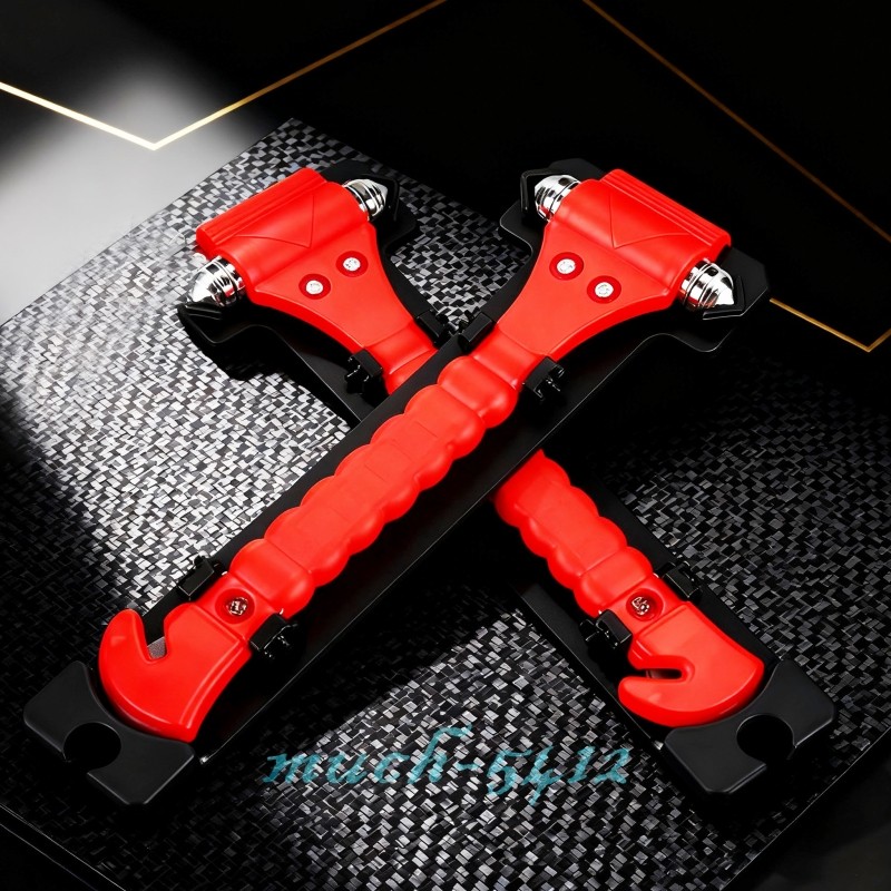 2x Car Safety Escape Tool Emergency Window Glass Breaker Hammer Seat Belt Cutter
