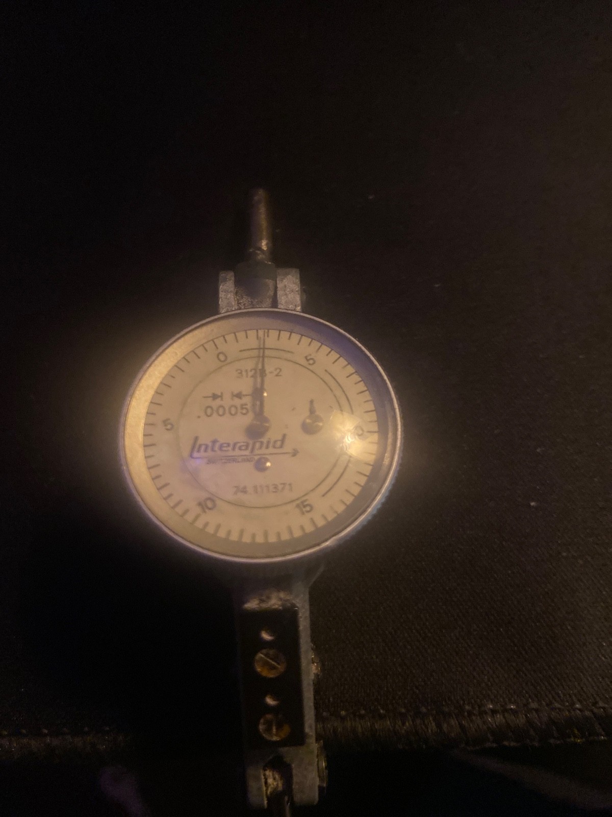 Interapid 312B-2 Dial Test Indicator .0005", Swiss Made
