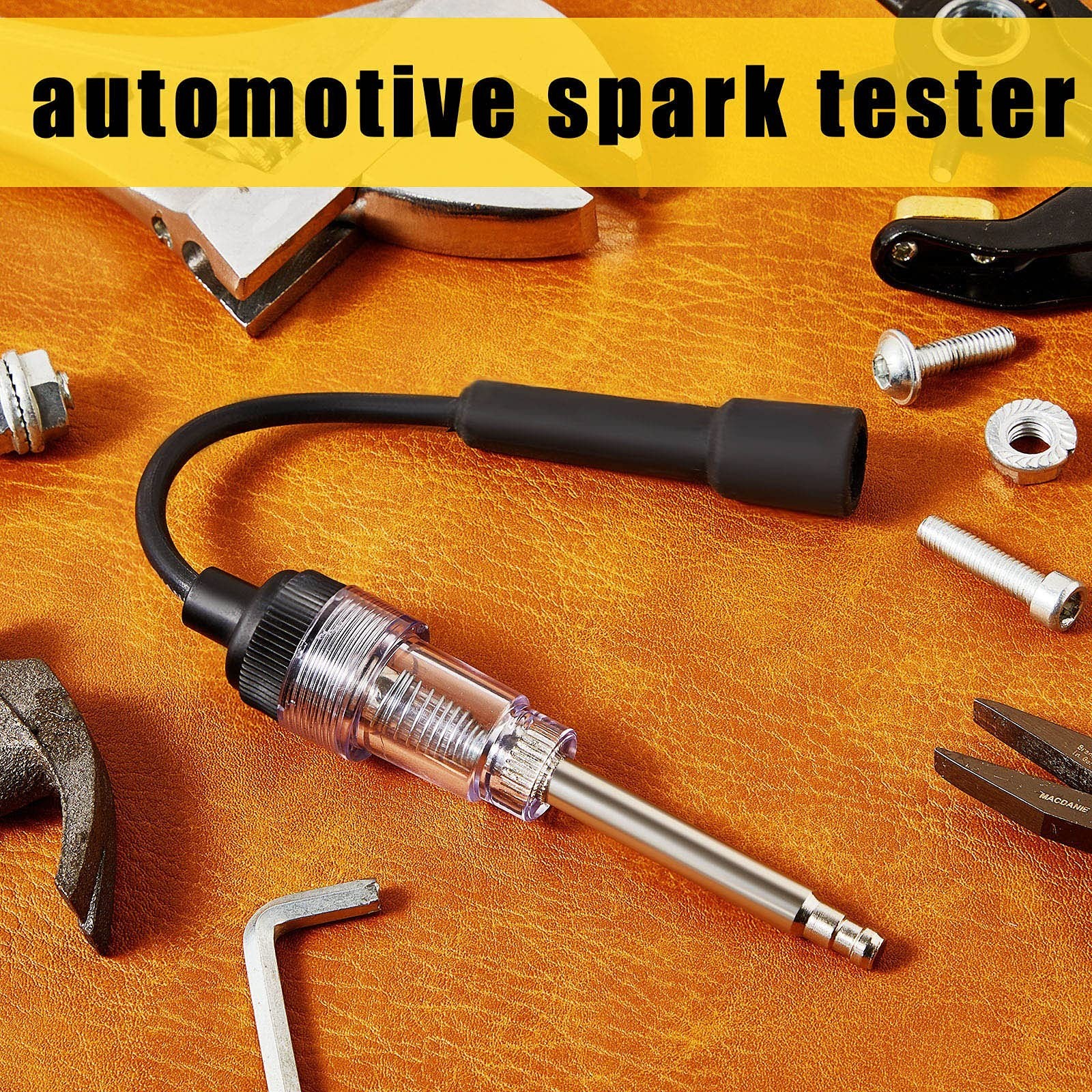 Inline Spark Plug Tester - Engine Ignition Diagnostic Tool for Cars & Lawnmowers