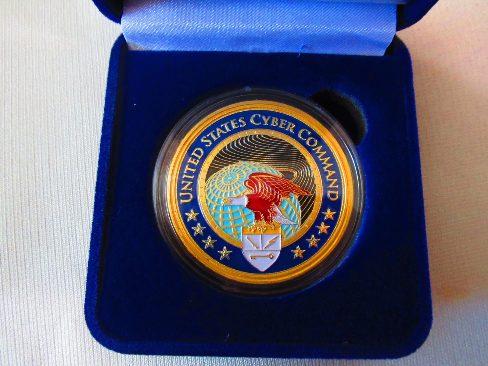 United States Cyber Command Challenge Coin w/ Presentation Box