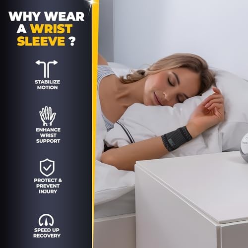 Wrist Band - Light, Elastic, Men, Women, Right or Left Small (1 Pair) Black