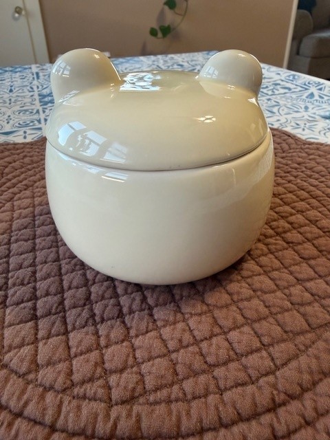 Brand New Ceramic Bear Trinket Jar
