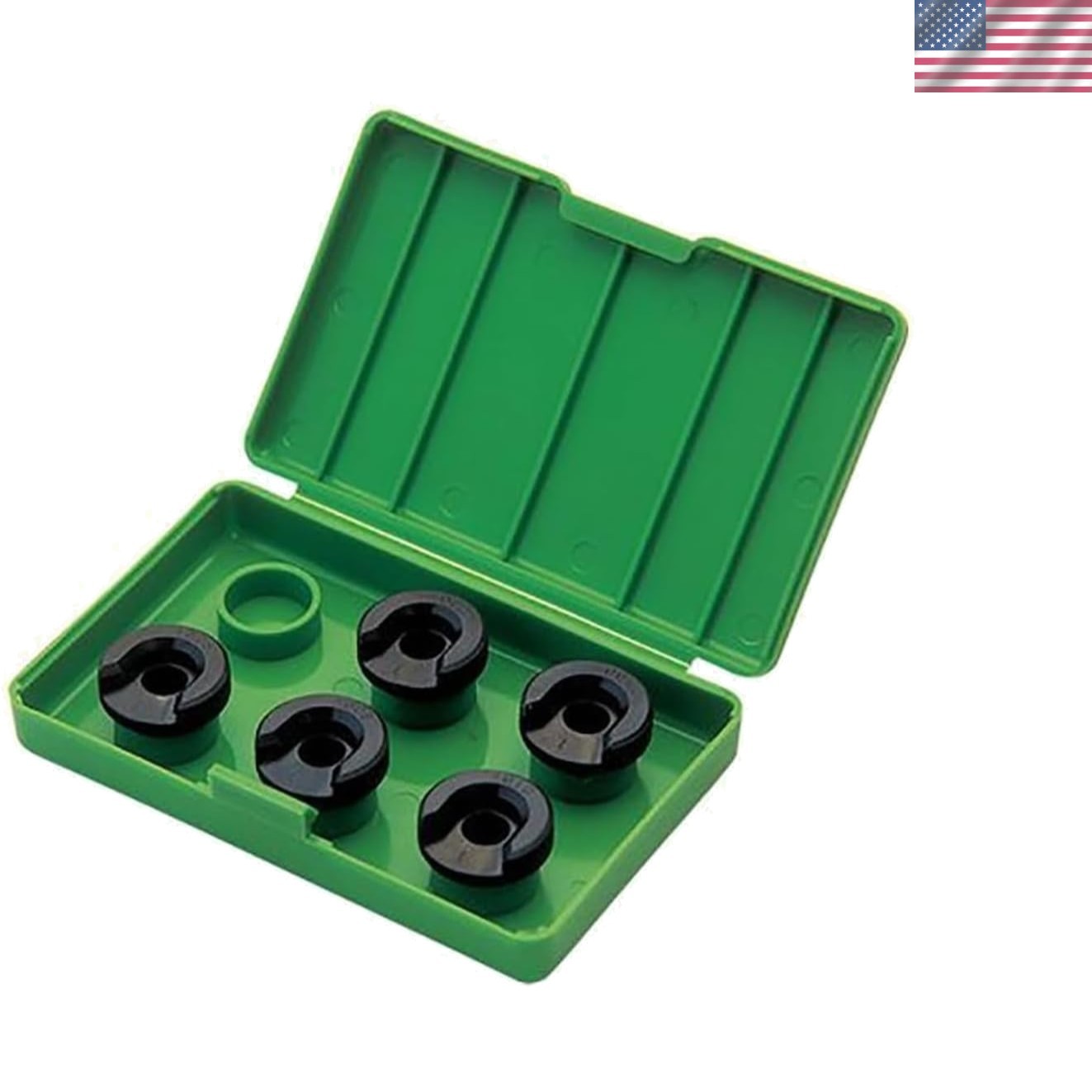 - 5 Clearly Marked Black Oxide Finished Shellholders in .002" Increments