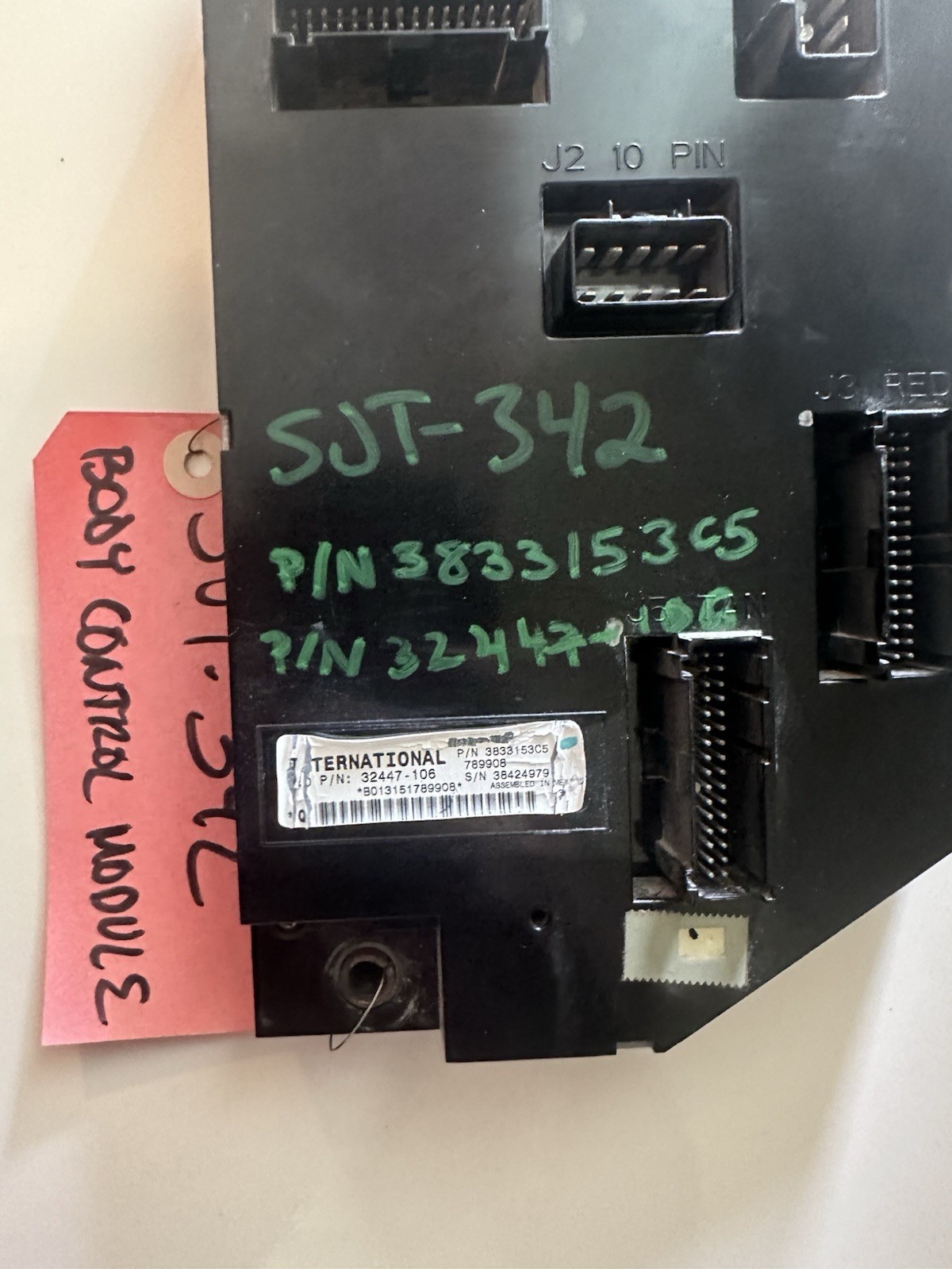 2014 INTERNATIONAL 4300 CAB CONTROL UNIT MODULE P/N 3833153C5