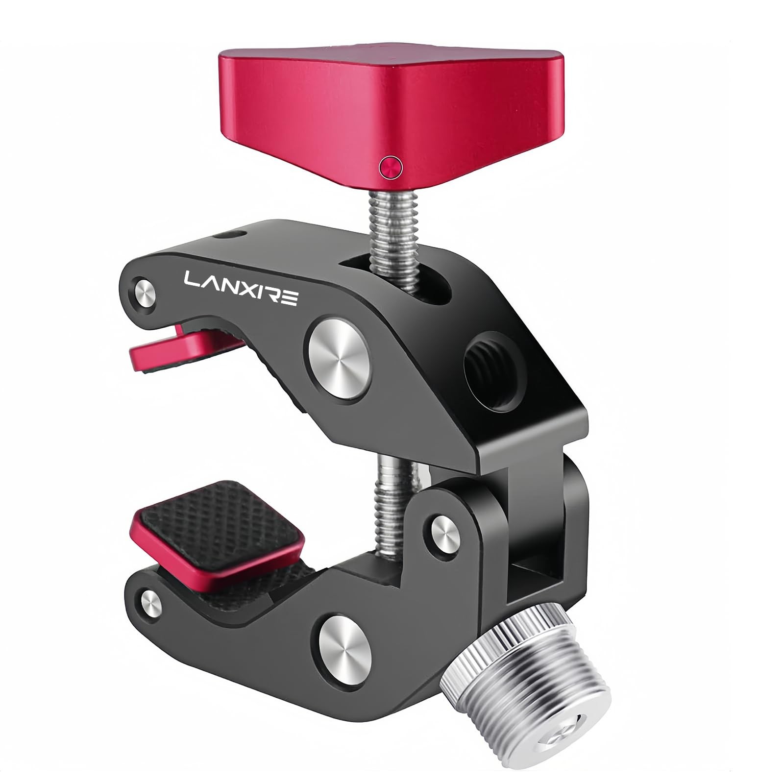 Super Clamp Mic Mount with 1/4" to 5/8" Screw - Compatible with Microphones o...