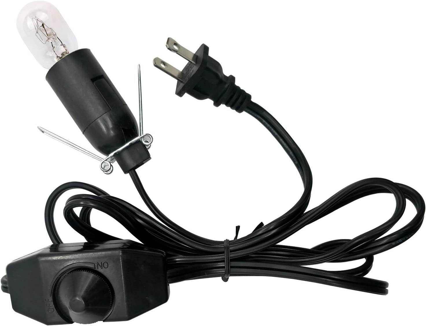 Himalayan Salt Lamp Cord and Bulb with Dimmer Switch,Original Replacement Cord B