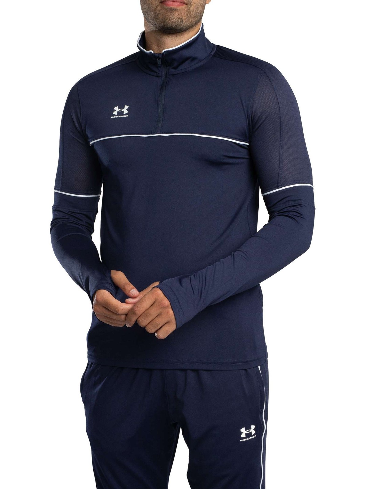 Under Armour Men's Challenger Training 1/4 Zip Jacket, Blue