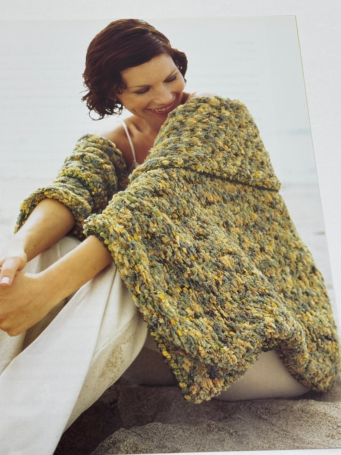 Oversized Wrap Knitting Pattern Book Pages