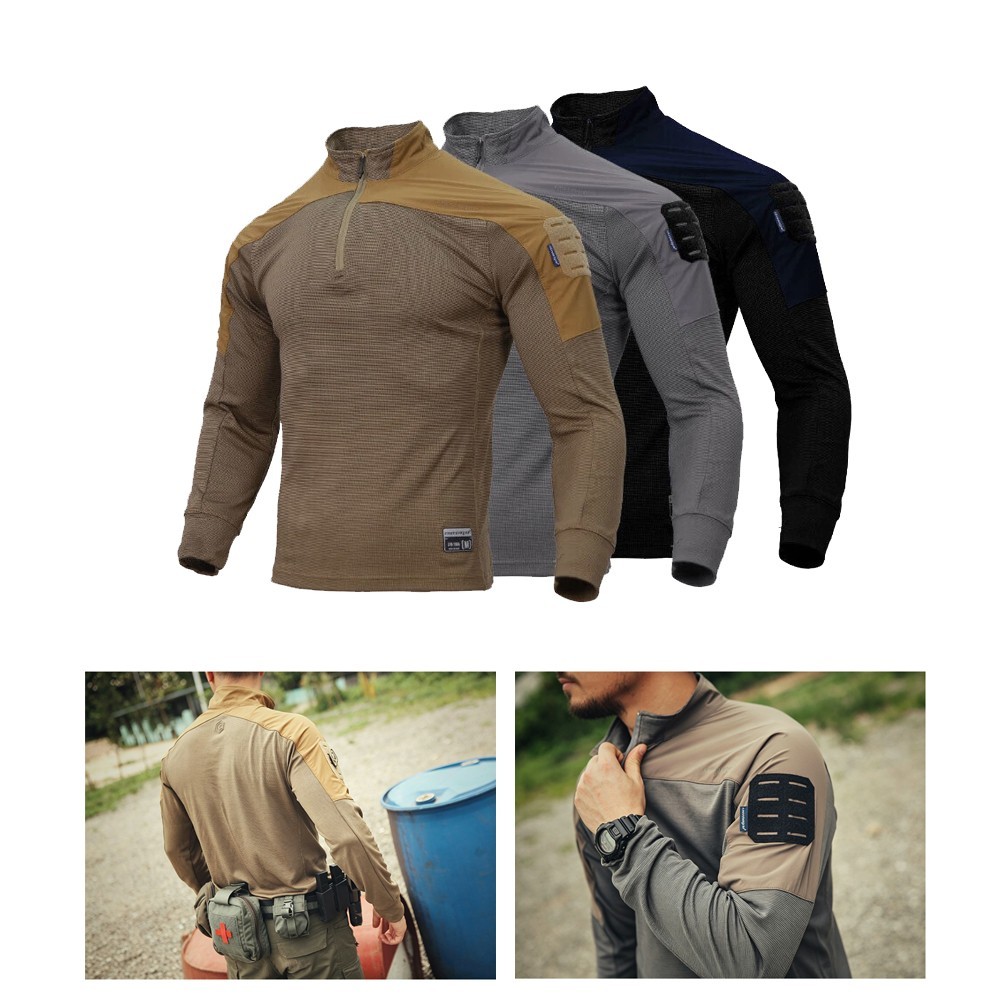 Emersongear Tactical Frogmen Shirts Camoflage Splicing Combat Shirts Frog Suit
