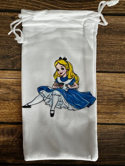 Soft Eye Sunglasses White Accessory Pouch Pull Top Portable Alice Wonderland RTS