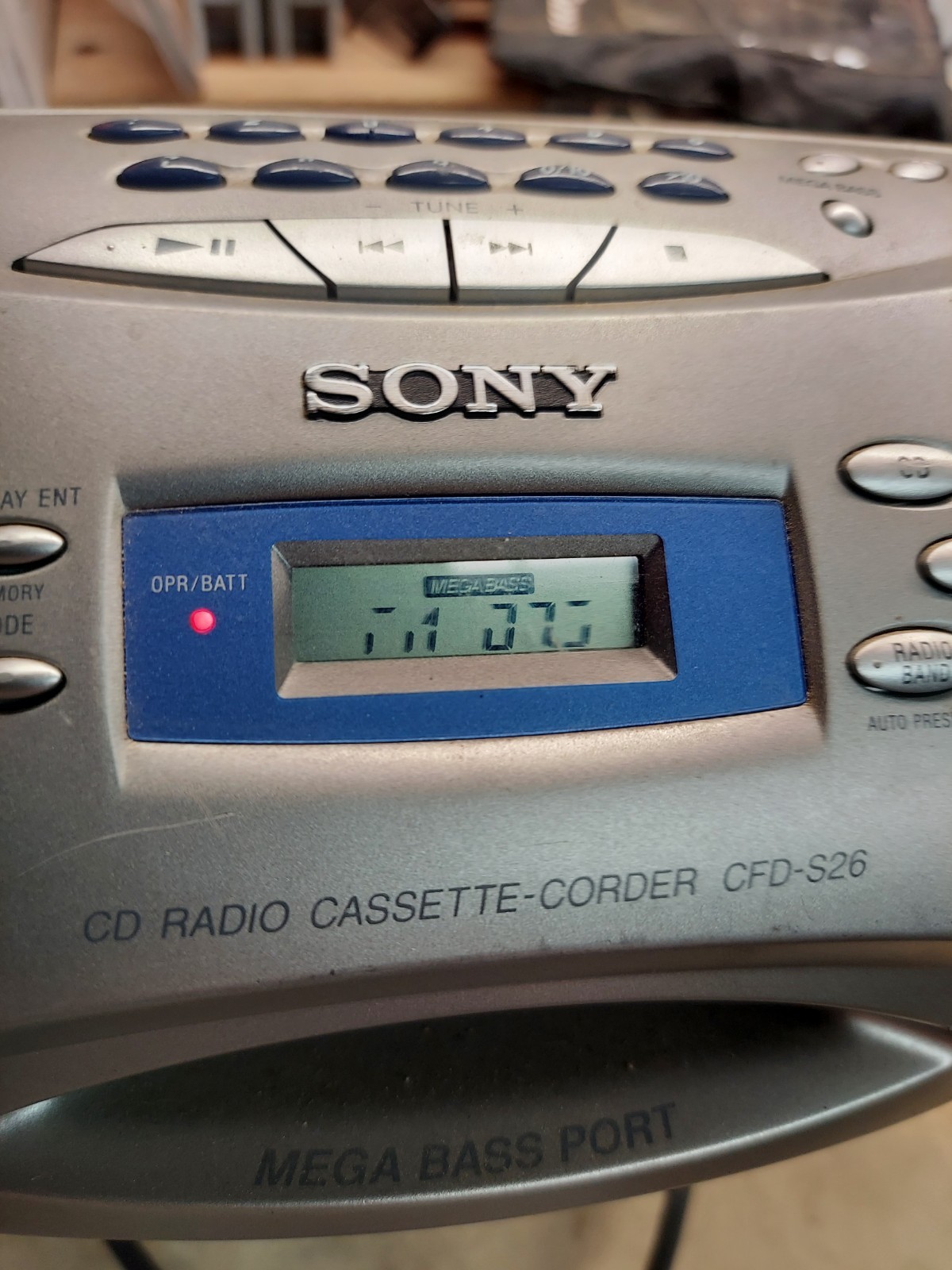 Sony CFD-S26 Jam Box CD Cassette AM/FM Radio Tested