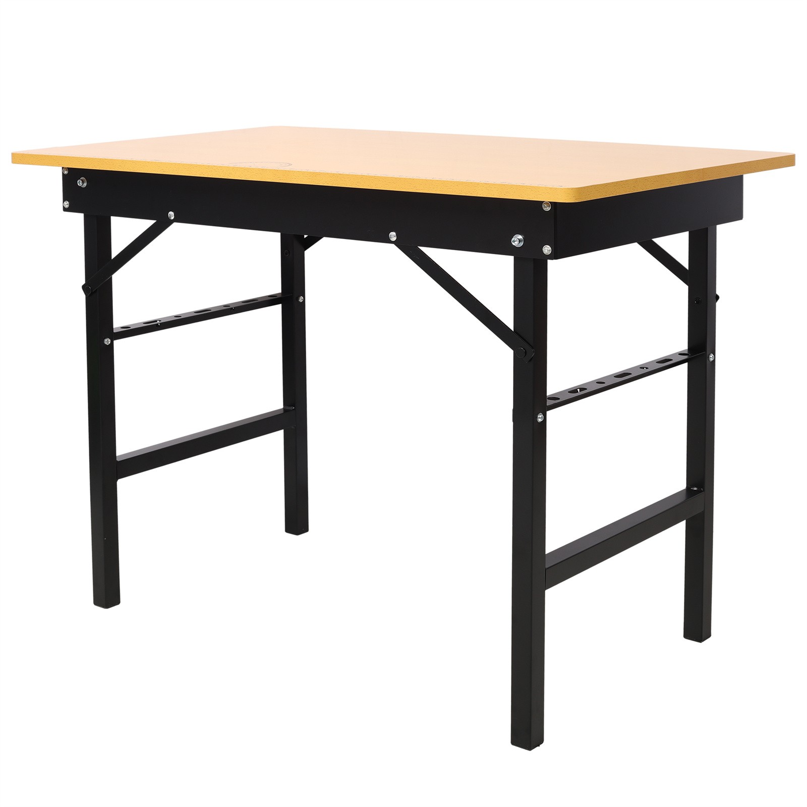 Foldable Work Table with Measuring Tape and Angle Finder Portable Tool Workbench