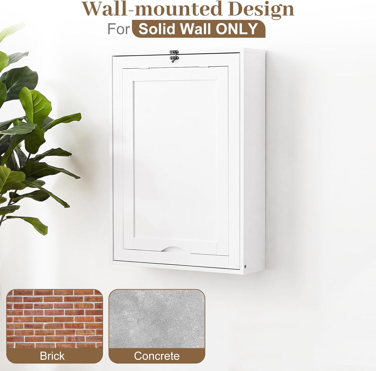 Folding Wall Mounted Desk, Convertible Fold Out Floating Table with Storage Shel