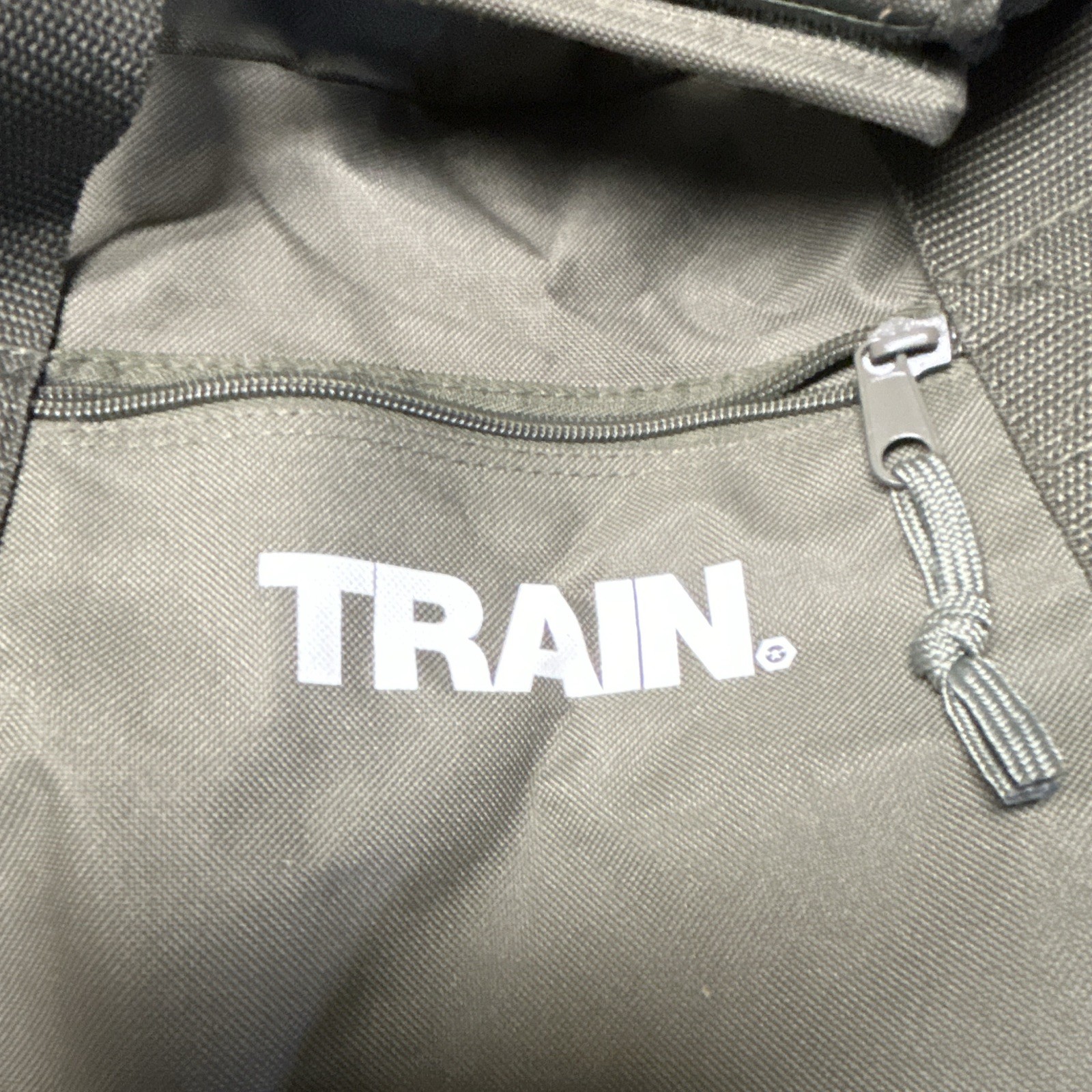 Train Green Nylon Duffle Bag, Solid, Adjustable Shoulder Strap, 18" & Under