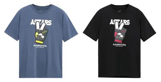 Alpinestars Adult Men Peaceout CSF T-Shirt M L XL 2XL Blue Black