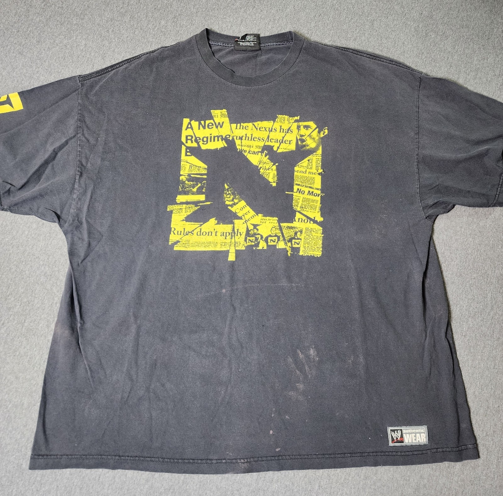 2010 WWE We Are One The Nexus T-Shirt Size 3 XL READ