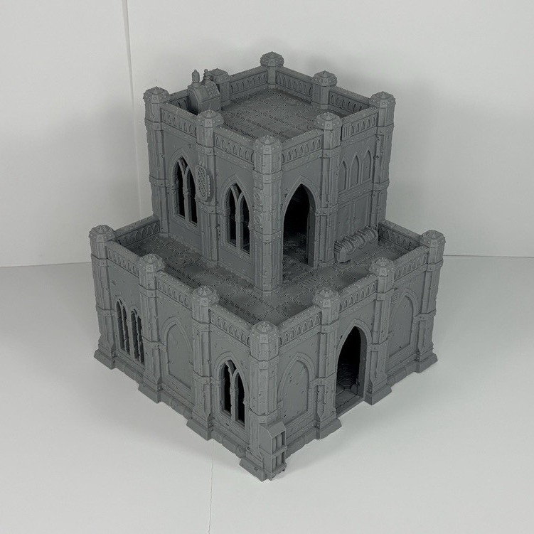 1 large Warhammer Gothic Ruins Modular Building Terrain Scenery Unpainted