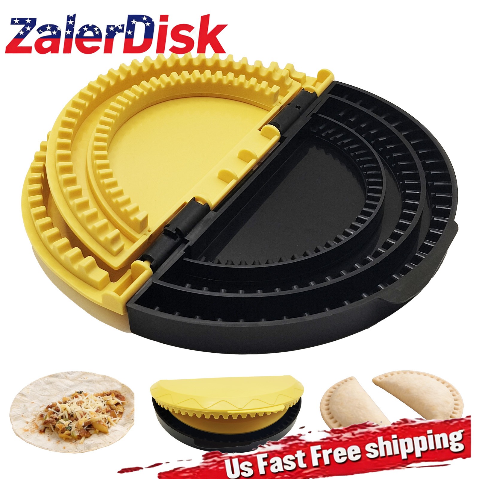 3-In-1 Tortilla Sealer Crimper (10, 8, 6 Inch) Reusable Bag Detachable Tortilla
