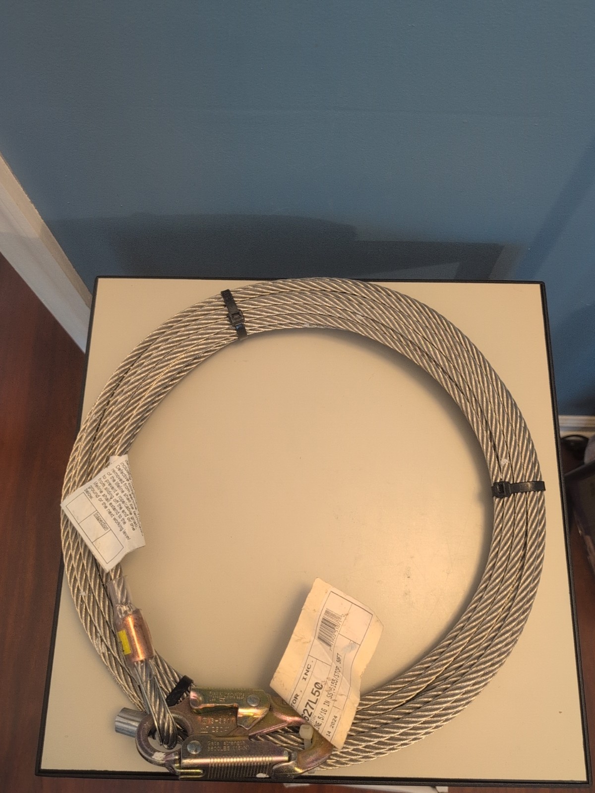 New GEMTOR A-627L50 Lifeline, Gav, 5/16" SS 5155/STOP 50ft
