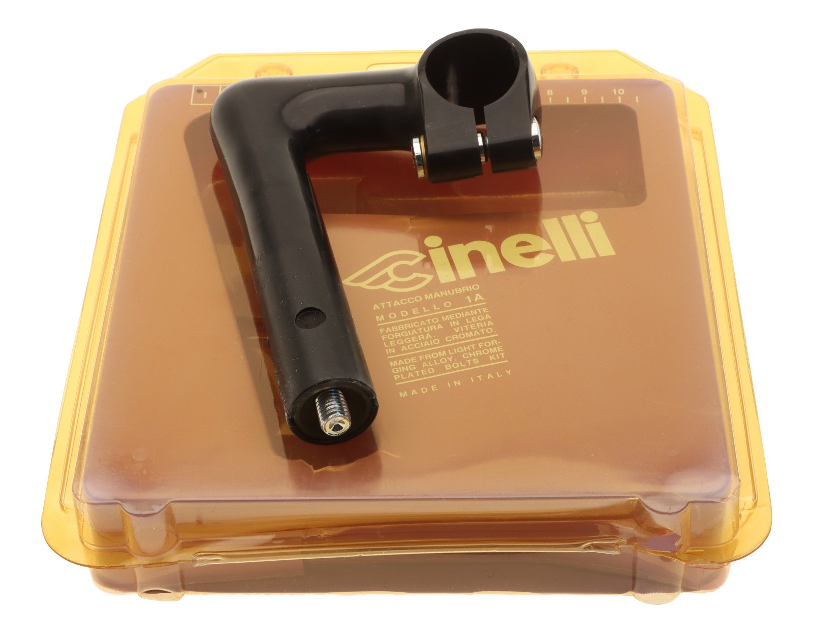Cinelli 1" 1/A 22.2mm Quill Stem 70mm 26.4mm Clamp Black -17° 1A NEW NIB NOS